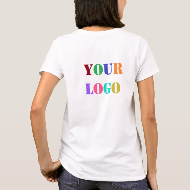 Logotipo personalizado ou Modelo de Camisa de Foto (Verso)