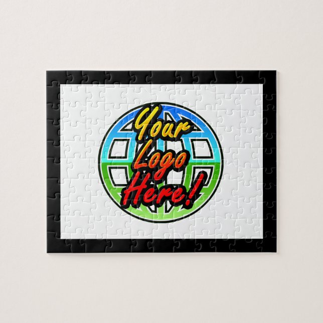 Logotipo personalizado ou Quebra-cabeça de present (Horizontal)