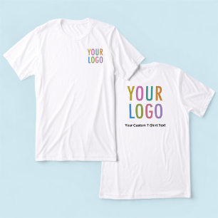 Logotipo personalizado Premium White T-Shirt Unise