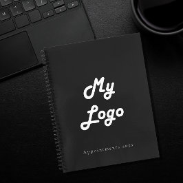 logotipo personalizado preto e branco código QR de
