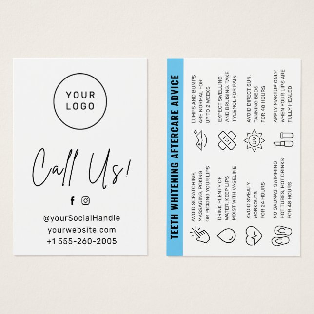 Logotipo personalizado Qualquer placa de assistênc (Frente & Verso)