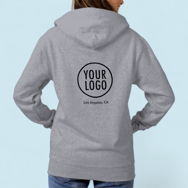 Logotipo personalizado S para 3XL da camiseta Hood (MISOOK Women's Grey Hoodie Sweatshirt with Logo)