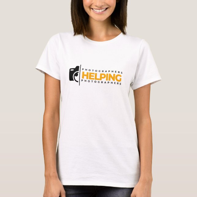 Logotipo 'PHP' | Camiseta Branca de Mulheres (Frente)