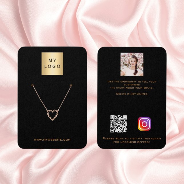 Logotipo preto do brinco de ouro, fotografia QR (Criador carregado)