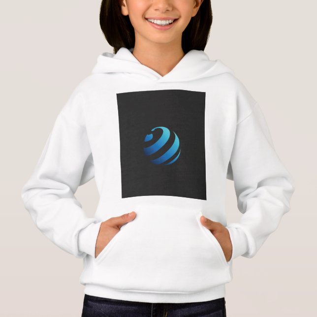 logotipo preto e azul com uma onda nele (Frente)