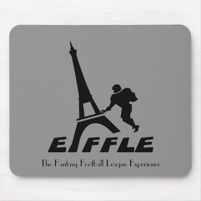 Logotipo preto Mousepad de Eiffle (Frente)