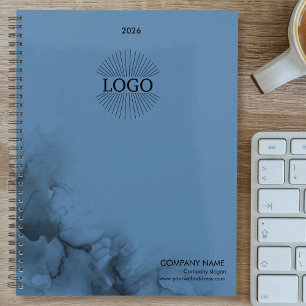 Logotipo preto pó azul Business 2026 Planejador
