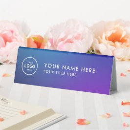 Logotipo profissional de tendência Nome da mesa