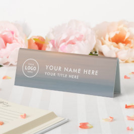 Logotipo profissional de tendência Nome da mesa