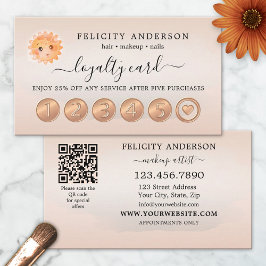 Logotipo QR Código Peach Beauyalty Cartão