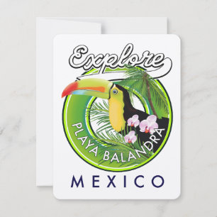 Logotipo retrô da Playa Balandra México
