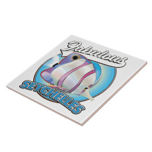 Logotipo retrô das Seychelles fabulosas