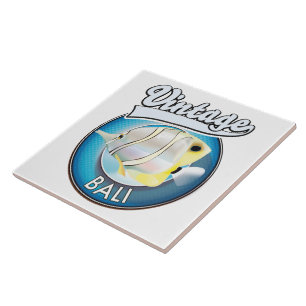 Logotipo retrô Vintage Bali