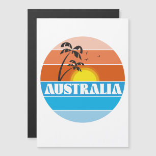 Logotipo retrovisor australiano dos anos 80