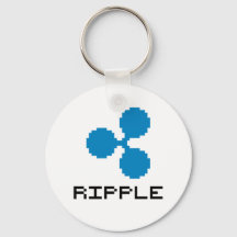 Logotipo Ripple XRP de 8 bits | Chaveiro básico