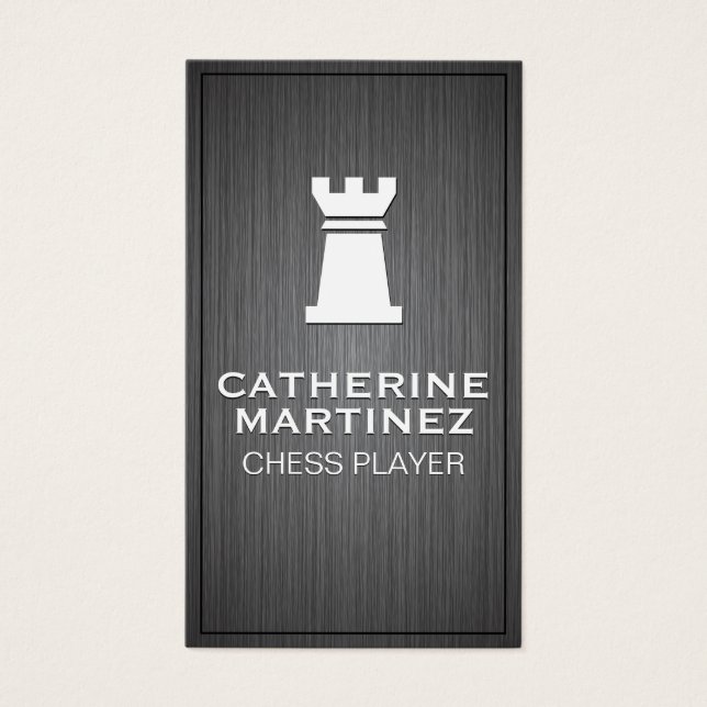 Logotipo rook | Fundo Metálico (Frente)