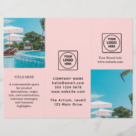 Logotipo rosa pálido | Marca comercial personaliza