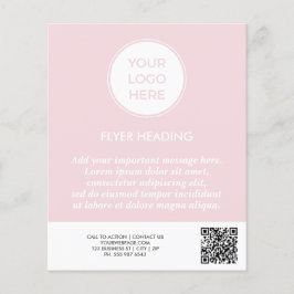 Logotipo rosa para empresas Folheto de Modelo de c