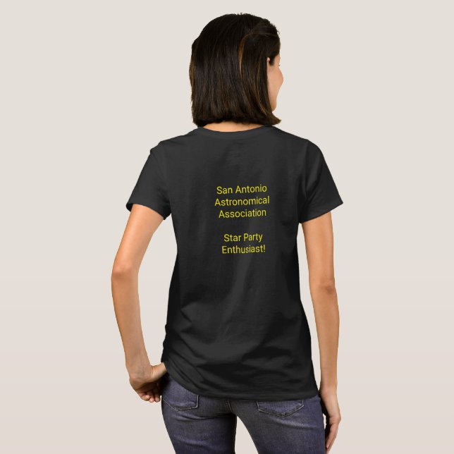 Logótipo SAAA Camiseta feminina (Parte Traseira Completa)