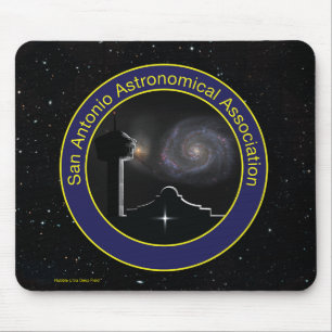 Logotipo SAAA com Hubble Deep Field Mouse Pad