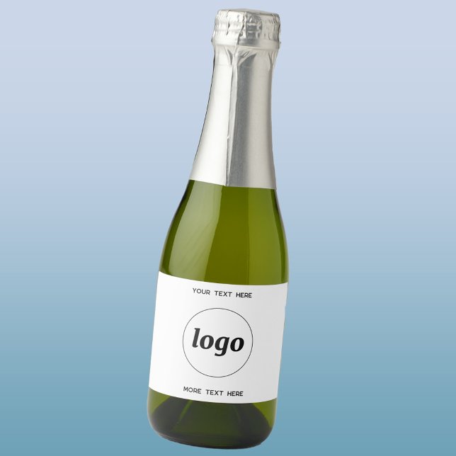 Logotipo simples com Promocional para empresa de t (Custom logo with text business promotional sparkling wine label)