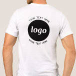 Logotipo simples com Promocional para empresa de t<br><div class="desc">Adicione seu próprio logotipo e escolha de texto a este design impressão. Remova o texto superior ou inferior,  se preferir. Minimalista e profissional. Excelente para marcas de funcionários,  como uniforme de funcionarios ou como um produto de promocional para seus clientes e clientes.</div>