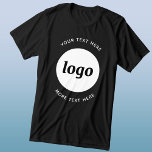 Logotipo simples com Promocional para empresa de t<br><div class="desc">Adicione seu próprio logotipo e escolha de texto a este design. Remova o texto superior ou inferior,  se preferir. Minimalista e profissional. Excelente para marcas de funcionários ou como promocional para seus clientes e clientes.</div>