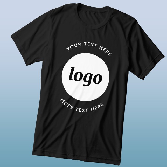 Logotipo simples com Promocional para empresa de t (Simple logo with custom text business branding promotional triblend t-shirt)