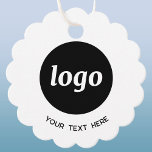 Logotipo simples e etiquetas de preço de negócios<br><div class="desc">Logotipo simples e texto personalizado para sua empresa. Substitua o logotipo e o texto por você para personalizar. Altere a cor de fundo na ferramenta design para corresponder à sua marca. Voltar é vazio de um preço ou mensagem manuscritos. Excelente para empacotamento, asas, etiquetas de preço e muito mais. Minimalista...</div>