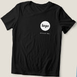Logotipo simples e Promocional de texto para empre<br><div class="desc">Logótipo simples e t-shirt comercial de texto personalizada. Substitua o logotipo e o texto por você para personalizar. Vista-os você mesmo,  dê-os a seus funcionários e colegas de trabalho,  venda-os a clientes e clientes ou os entregue como material promocional para inspirar a lealdade do cliente.</div>