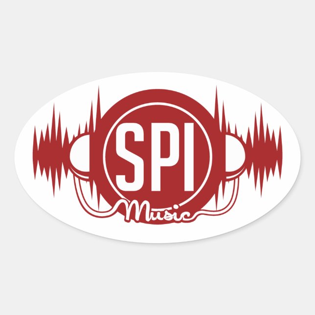 Logotipo SPIMUSICINC - Vermelho - Adesivo (Frente)