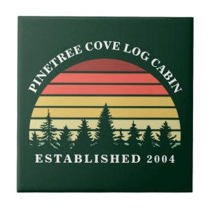 Logotipo Sunset Personalizado - Lago Cabin House G