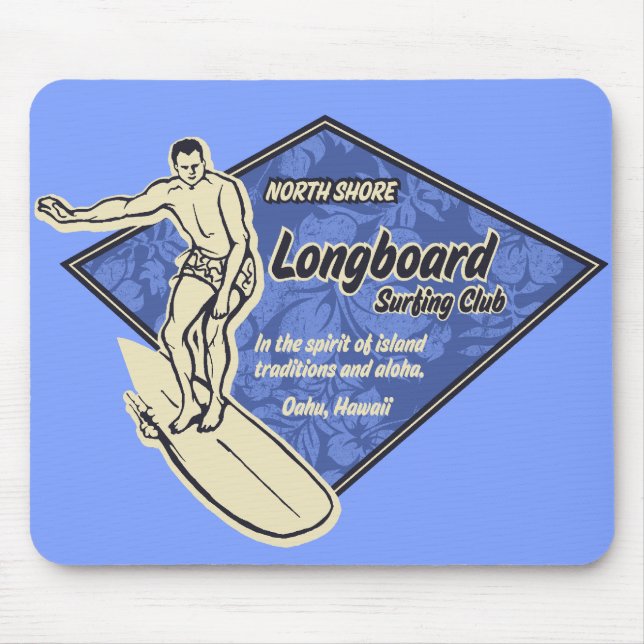 Logotipo surfando Mousepad do clube (Frente)