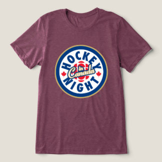 Logotipo Tri-blend da Noite de Hóquei no Canadá