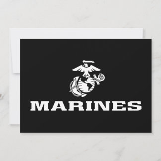 Logotipo USMC empilhado - Branco