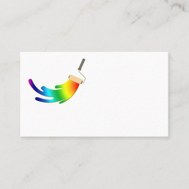 Logotipo vazio do cartão de visita de Pintura (Frente)