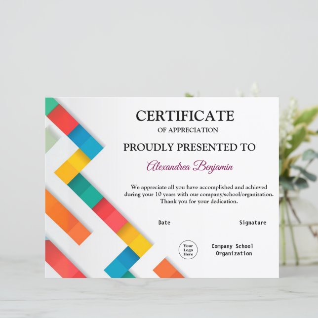 Logotipo vermelho dourado de apreciação de conquis (Em pé/Frente)