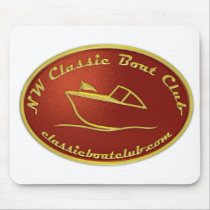 Logotipo vermelho & Dourado Mousepad de NWCBC
