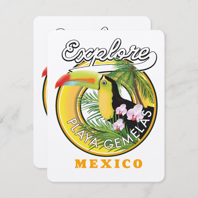 Logotipo viagem do Oaxaca Mexico (Frente/Verso)