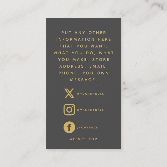 Logotipos sociais, cinzas e cartão de inserção dou (Verso)