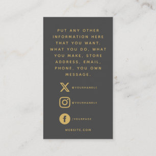 Logotipos sociais, cinzas e cartão de inserção dou