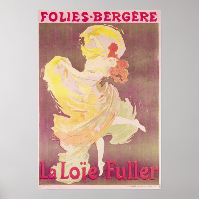 Loie Fuller para publicidade poster (Frente)