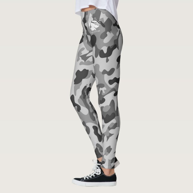 Loira e Broke - Leggings da Camuflagem Negra de Ci (Esquerda)