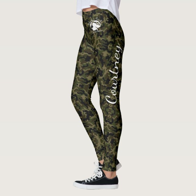Loira e quebrada - Leggings de Camo "Personalizar  (Esquerda)