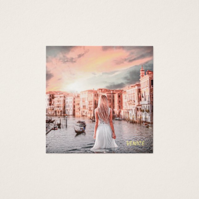 Loira Em Veneza Romântica (Frente)