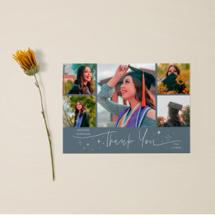 Loja de Cartões de Graduação Azul Escuro Estrela B