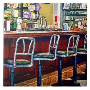 Loja De Doces Com Fonte De Soda