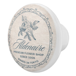 Loja de flores vintage premium grunge kraft