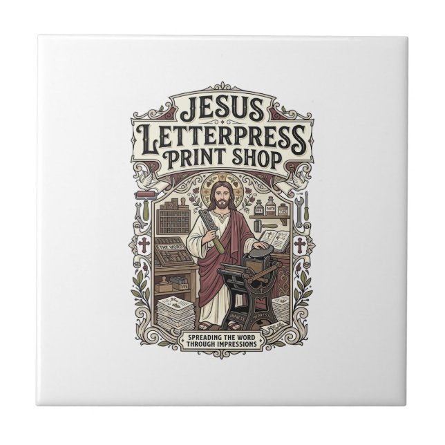 Loja de Impressão Jesus Letterpress Jesus Letterpr (Frente)