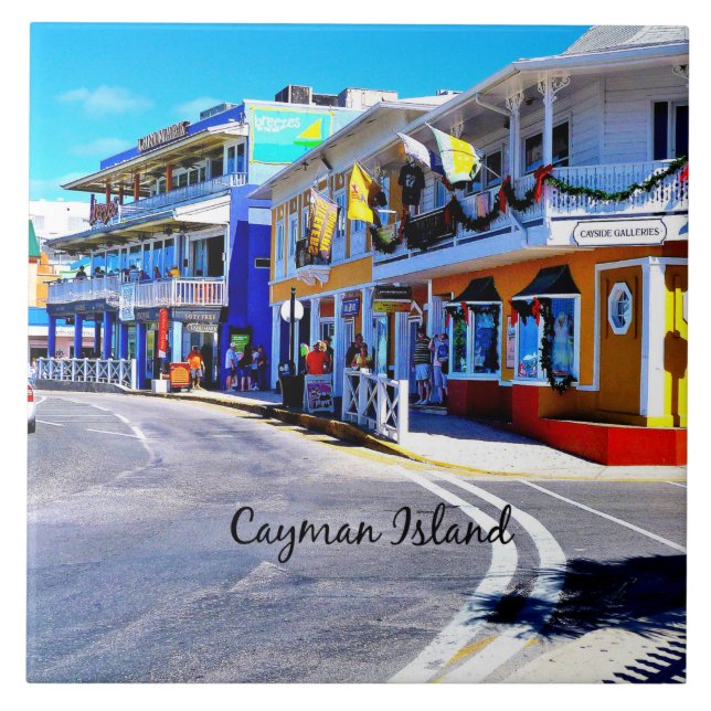 Lojas Coloridas das Ilhas Cayman (Frente)